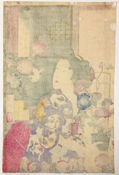 九谷焼　春画　浮世絵　十二ヶ月画 Yahoo!オークション -「浮世絵春画」(酒器) (九谷)の落札相場