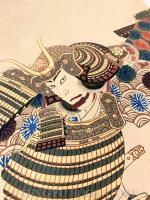 明治座一番目 寿永春大仏供養 3枚続揃 【明治23年 梅堂国政 浮世絵】