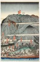 摂州一之谷写真 附源平古戦之図 3枚続揃【安政4年 歌川貞秀 浮世絵】