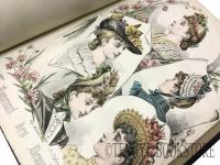 Journal des Demoiselles 57 
19世紀フランス・ファッション雑誌1889年発行分 合本1冊[ファッション・プレート17点入]