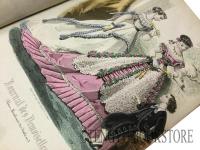 Journal des Demoiselles 33 
19世紀フランス・ファッション雑誌1867年発行分 合本1冊[ファッション・プレート45点入]