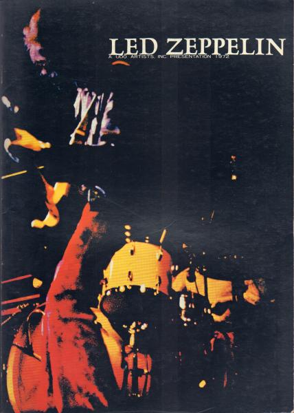 激レア レッドツェッペリン 1972年ツアーパンフレット 1972年 レッド・ツェッペリン Led Zeppelin 再来日公演 コンサート