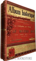 Album Historique I-Le Moyen age/II-La Fin du Moyaen Age 西洋歴史図集 1・2巻 中世編 全2冊揃 ミュシャ挿絵入