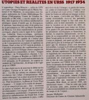 Utopies et réalités en URSS, 1917-1934 : agit-prop, design, architecture