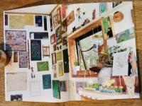 西内杉恵所蔵　椿﨑和生作品集　暮らしと美術　🟦椿崎和生氏の手描作品が一葉付