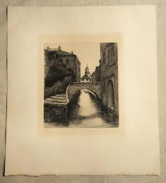 木村重信　銅版画　162/200　鉛筆サイン