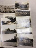 昭和12年～19年頃　満州、北朝鮮近郊の写真　66枚　（分売不可）
北朝鮮好仁警察署　4枚
満州旅行(名刺版)　36枚　（キャビネ版変形）7枚
大東亜戦占獲兵器展　東京師団管下配属将校見学会(二子玉川園)　1枚
軍旗拝受歩兵第七十三連隊/第八週記念　一枚
学校教練査閲（印旛実業学校・野田農工学校）6枚
奉天東陵　天下渡化(6枚封筒付き）30切サイズ
富士裾野演習記念(5枚封筒付き)写真裏に演習記念印あり30切サイズ　
読売新聞昭和9年切り抜き一枚
