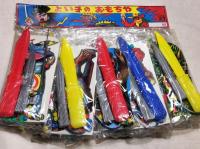 駄菓子屋玩具セット　帰ってきたウルトラマン/えあわせ29枚　連続当シート30枚(豹マン・ア太郎・シャザーン・マイティジャック)　連続当シート100枚ｘ2個(力道山・高橋アナウンサー・ロバートプラ―・くらま天狗・大鵬・水爆・人工衛星・ダック・ロボット君・トンマ天狗・Ｘマン・猿飛・カーボーイ）くものす（完品1枚24個付き・使用1枚22個付き）　ポケットマジック1シート(12個)　パズルリングス2枚(10個付き)　パネルマッチゲーム7枚　すごろく家庭ゲーム2枚(24個付き)どくろ仮面・巨人の星・ウルトラマン・怪物君・忍者・などの絵　マスコット手芸セット4枚　よい子のおもちゃ1枚・剣大・小・バネ鉄砲(11袋)　野球バッジくじ引き1シート(24個)　マグネット大3個・小4個　お江戸きせかえ1箱(200枚)