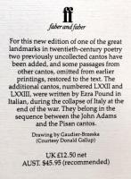 The cantos of Ezra Pound