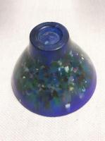 矢野太昭 古代ガラス 盃 共箱  二個セット　作家説明書き1枚付き