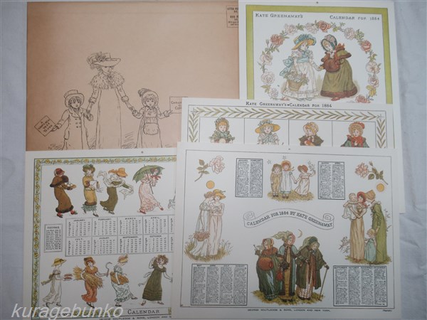 1894年年鑑 カレンダー ケイト・グリーナウェイ アンティーク
