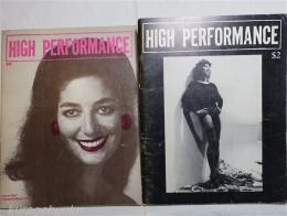 HIGH PERFORMANCE　the performance art quarterly  ４冊　一括　Issue7・15・28・38　1979～1987年　ハイパフォーマンス