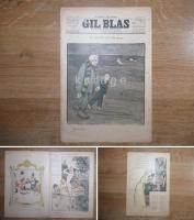 ジル・ブラス(Gil Blas ILLUSTRE HEBDOMADAIRE）５冊一括　フランスの週刊誌
