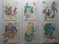 吃の又平名画大津絵　ゑはがき　袋付（10枚）