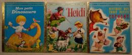 仏文　絵本3冊一括　UN PETIT LIVRE D`OR リトルゴールデンブックス　HISTOIRE DES TROIS PETITS COCHONS/ Heidi/ Mon petit Dinosaure
