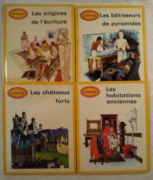 仏文　絵本4冊一括　AUTREFOIS Les chateaux forts/ Les origines de l`ecriture/ Les habitations anciennes/ Les batisseurs de pyramides
