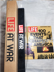 LIFE AT WAR （ライフ戦争写真集 日本語版）　付録「LIFE Bicentennial Issue "The 100 events that shaped America"」(英文)付き