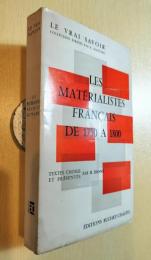 LES MATERIALISTES FRANÇAIS DE 1750 A 1800  フランス語　ペーパーバック　フランスの唯物論者1750年～1800年