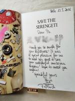 Save the Serengeti  Anja Fußbach Catalog　謹呈署名・・・サブ画像参照（謹呈者名はボカシ加工）