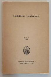 (独文) EIGENTUMLICHKAEITEN DES ENGLISCHEN WORTSCHANTZES <ANGLISTISCHE FORSCHUNGEN>