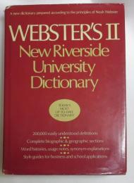 WEBSTER'S II NEW RIVERSIDE UNIVERSITY DICTIONARY