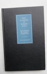 [英書] FROM WULFSTAN TO RICHARD ROLLE PAPERS EXPLORING  THE CONTINUITY OF ENGLISH PROSE