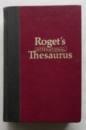 [英書] ROGET'S INTERNATIONAL THESAURUS  rev, by ROBERT CHAPMAN  4th edition （オリジナル・タイプ） 机上版