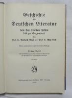 Geschichte der Deutschen Literatur von den ältesten Zeiten