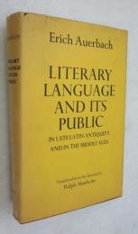 [英書]　LITERARY LANGUAGE AND ITS PUBLIC In Late Latin antiquity and inthe Middle Ages (translated from the Geman b Ralph Manhelm)