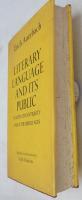 [英書]　LITERARY LANGUAGE AND ITS PUBLIC In Late Latin antiquity and inthe Middle Ages (translated from the Geman b Ralph Manhelm)