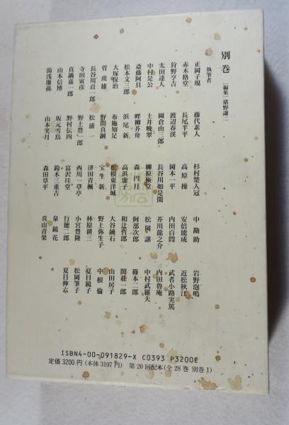 漱石全集 別巻 漱石言行録 <＊執筆者は68名（画像参照） 愛蔵す