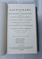 A DICTIONARY OF THE ENGLISH LANGUAGE: IN WHICH The WORDS are deduced from their RIGINALS, AND ILLUSTRATED in their DIFFERENT SIGNIFICATIONS BY EXAMPLES from the best WRITERS. TO WHICH ARE PREFIXED, A HISTORY of the LANGUAGE, AND AN ENGLISH GRAMMAR. 4th Edition  2vols   (Lebanon 覆刻版）  //ジョンソン英語辞典//
