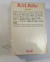 [仏語] RAINER MARIA RILKE oeuvres1 PROSE ÉDITION ÉTABLIE ET PRÉSENTÉE  PAR PAUL DE MAN  CEUVRES I  DEUXIÈME ÉDITION REVUE ET AUGMENTÉE 
