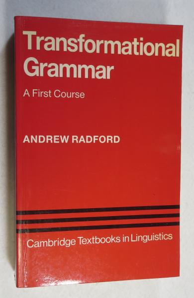 英書] Transformational Grammar A First Course 〈CAMBRIDGE