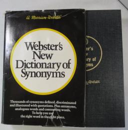[英書] Webster's New Dictionary of  Synonyms = A DICTIONARY OF DISCRIMINATED SYNONYMS WITH ANTONYMS AND ANALOGOUS AND CONTRASTED WORD  （英語類語辞典）
