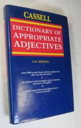 [英書] CASSELL Dictionary of Appropriate Adjectives