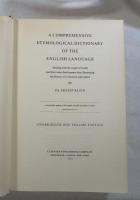 [英書] A COMPREHENSIVE ETYMOLOGICAL DICTIONARY OF THE ENGLISH LANGUAGE  Dealing with the origin of  words and their sense development thus illustrating the history of civilization and culture UNABRIDGED, ONE-VOLUME EDITION （全1巻完結版）  