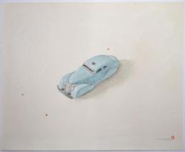林哲夫水彩画 「シュコ―（ドイツの玩具）」