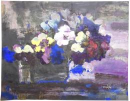 池島勘治郎画 「花」