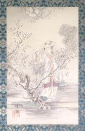 幸野楳嶺画幅　「羅浮仙女図」