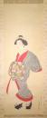 国井応陽画幅 「花魁図」