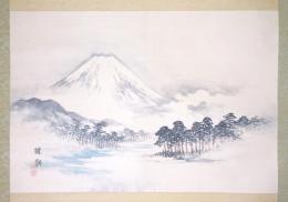 幸野楳嶺画幅　「富嶽図」