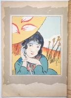 婦人グラフ 第3巻第11号（竹久夢二木版画「ピクニックにて」1枚入）