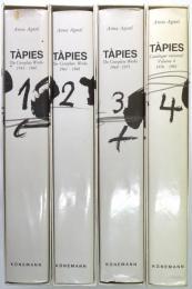 （仏文）Tàpies : catalogue raisonné　第1巻（1943-1960）、第2巻（1961-1968）、第3巻（1969-1975）、第4巻（1976-1981） （アントニ・タピエス　カタログレゾネ）