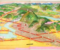 【鳥瞰図】美濃電気軌道沿線案内