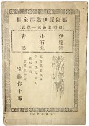 福島県伊達郡全図（蚕種製造一家一覧表）