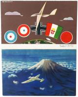 【絵葉書】亜欧連絡記録大飛行記念絵葉書