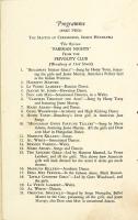 1927年 日本海軍練習艦隊ニューヨーク歓迎晩餐会　公式プログラム・出席者名簿兼配席表