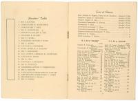 1927年 日本海軍練習艦隊ニューヨーク歓迎晩餐会　公式プログラム・出席者名簿兼配席表
