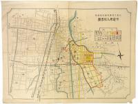 大東土地株式会社経営地 市電乗入線略図